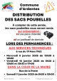 Distribution sacs poubelles